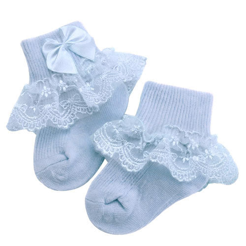 Bow Lace Baby Socks for Newborn Girls
