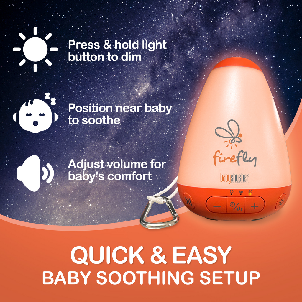 Baby Shusher Firefly Sound Machine for Newborns
