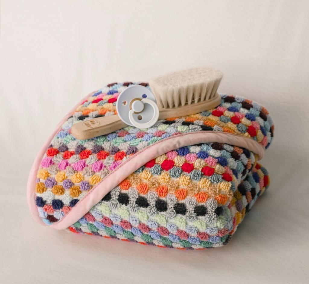 Pom Pom Baby Swaddle Blanket for Newborns