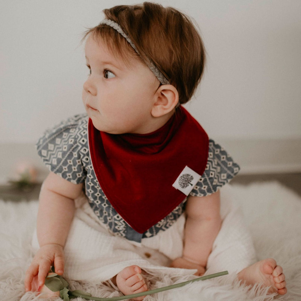 Rose Bandana Bib Set for Baby Girls 8 Pack