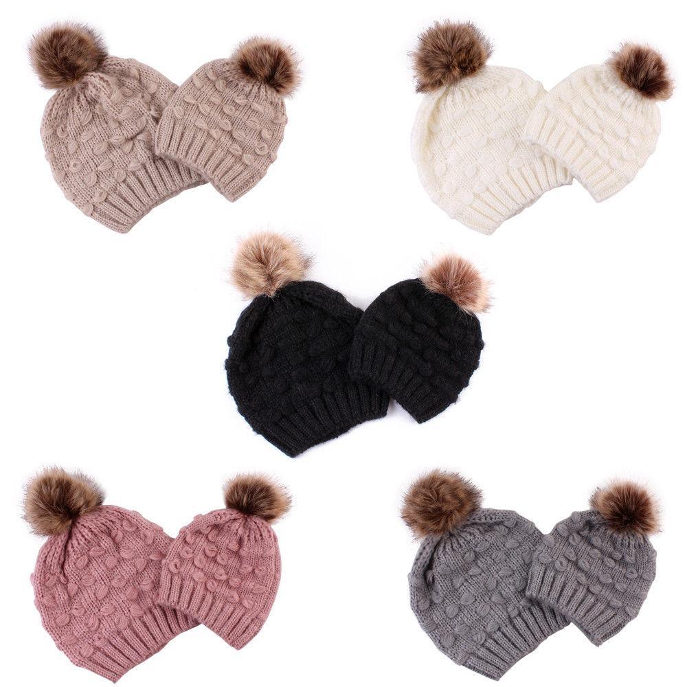 Infant Baby Boy Girl & Mom Winter Knit