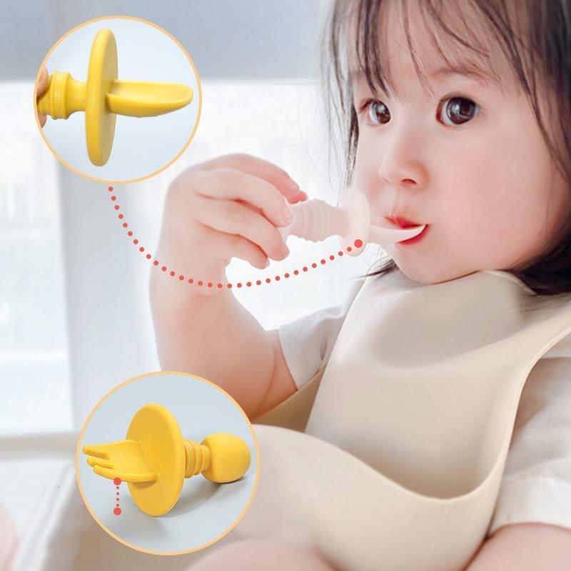 Big Baby Feeding Unique Spoon And Fork Set