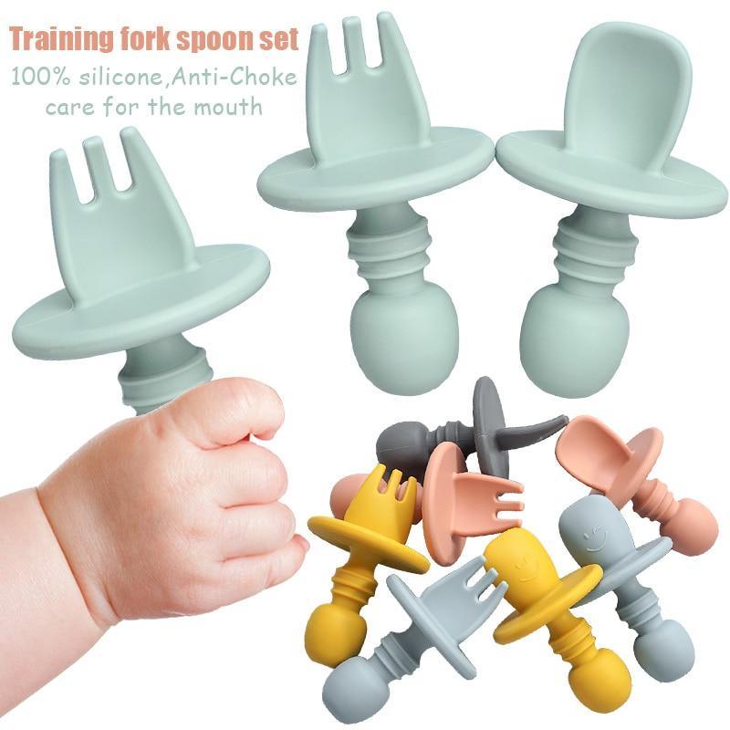 Big Baby Feeding Unique Spoon And Fork Set