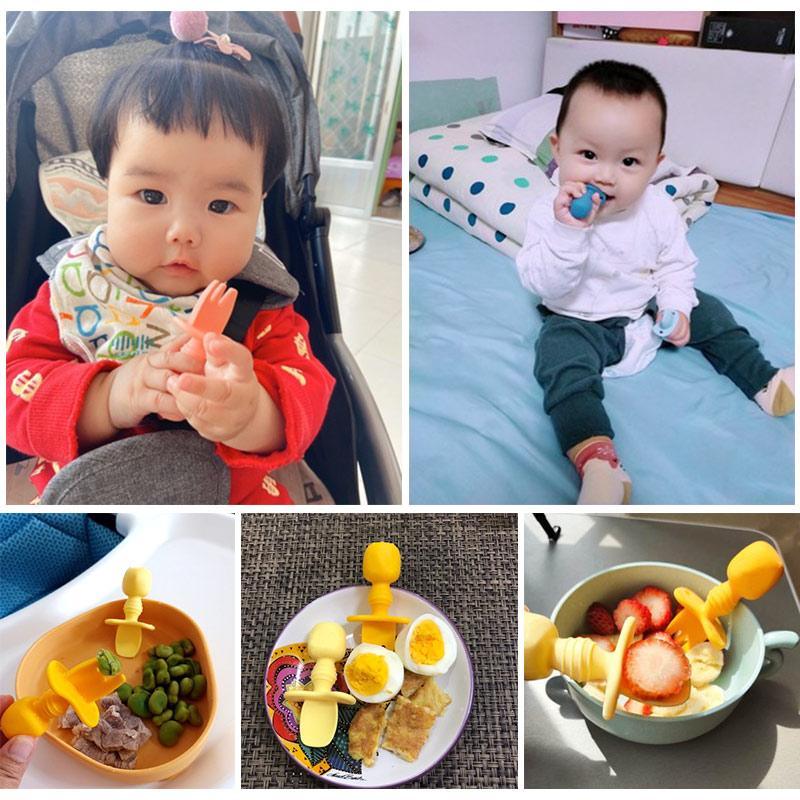 Big Baby Feeding Unique Spoon And Fork Set