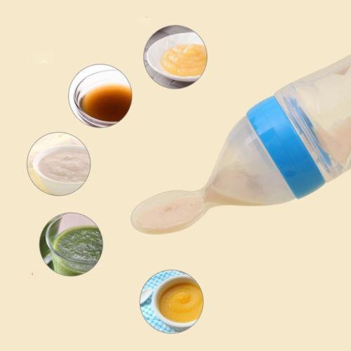 Safety Infant Baby Spoon Feeder