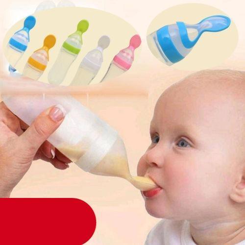 Safety Infant Baby Spoon Feeder