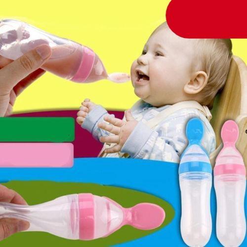 Safety Infant Baby Spoon Feeder
