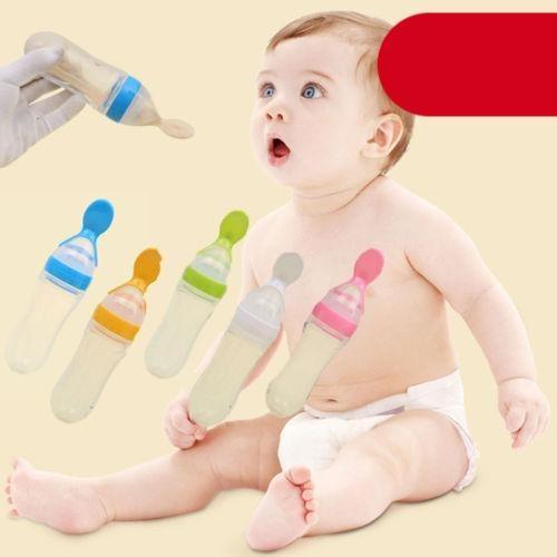 Safety Infant Baby Spoon Feeder