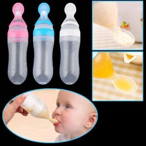 Safety Infant Baby Spoon Feeder