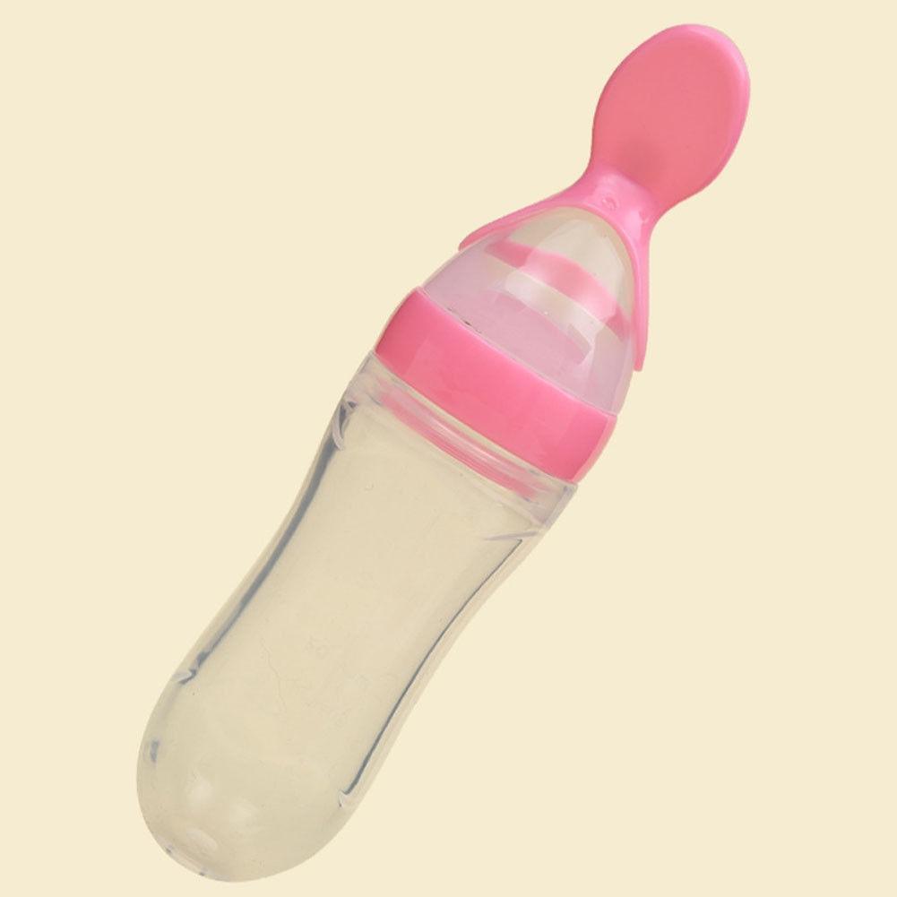 Safety Infant Baby Spoon Feeder