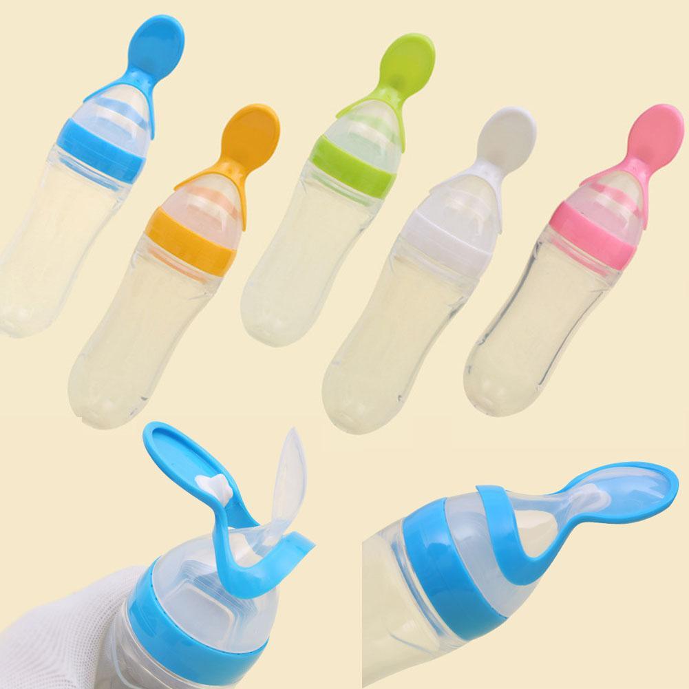 Safety Infant Baby Spoon Feeder