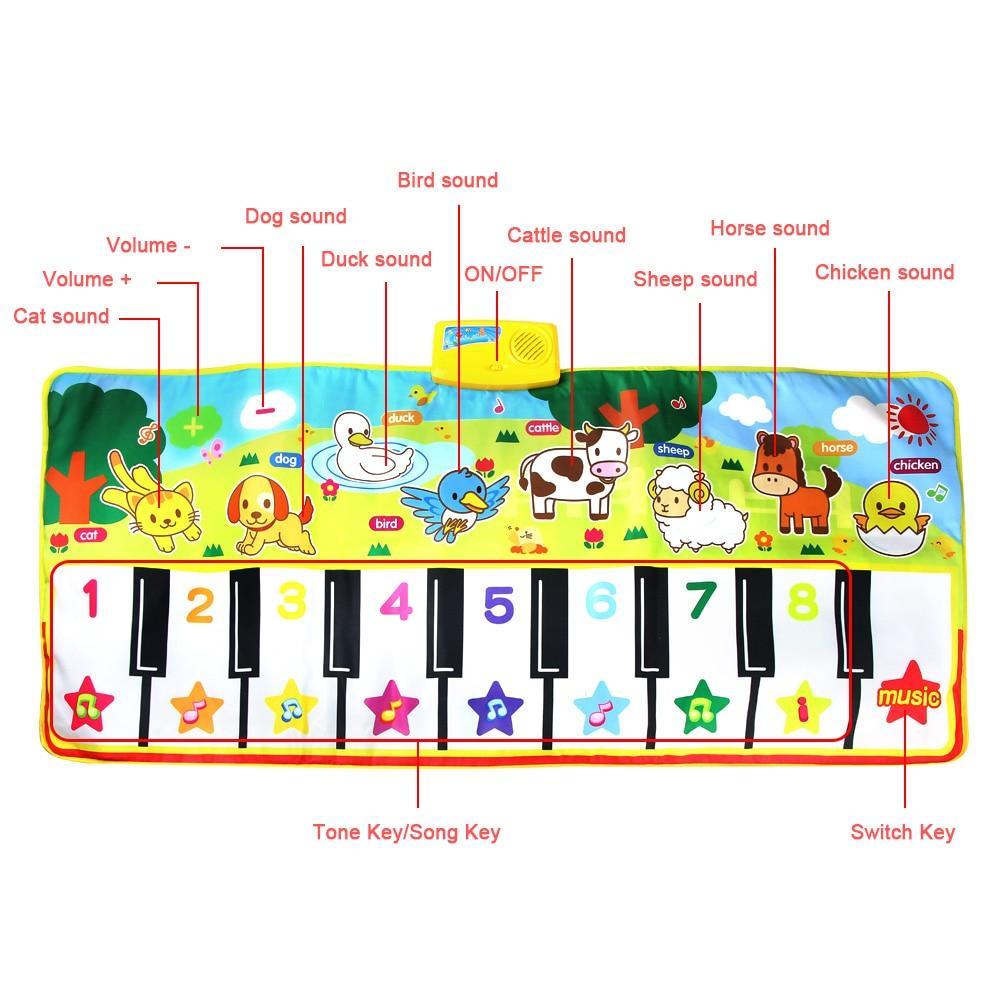 Baby Piano Playing Carpet for Infants and Toddlers