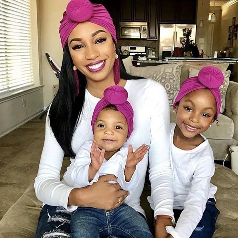 Mother & Baby Hat Soft Cotton Turban
