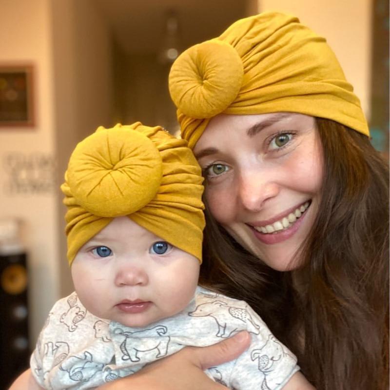 Mother & Baby Hat Soft Cotton Turban