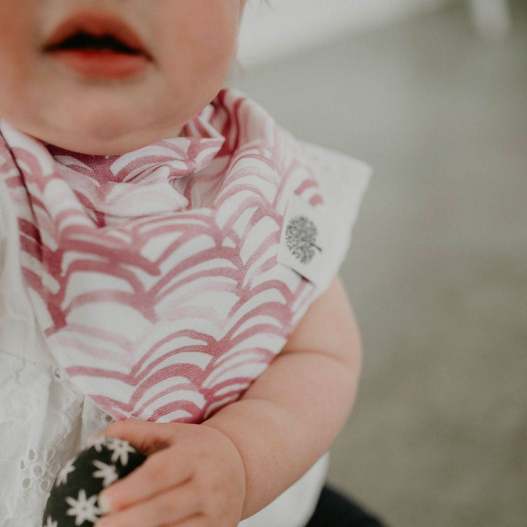 Rose Bandana Bib Set for Baby Girls 8 Pack
