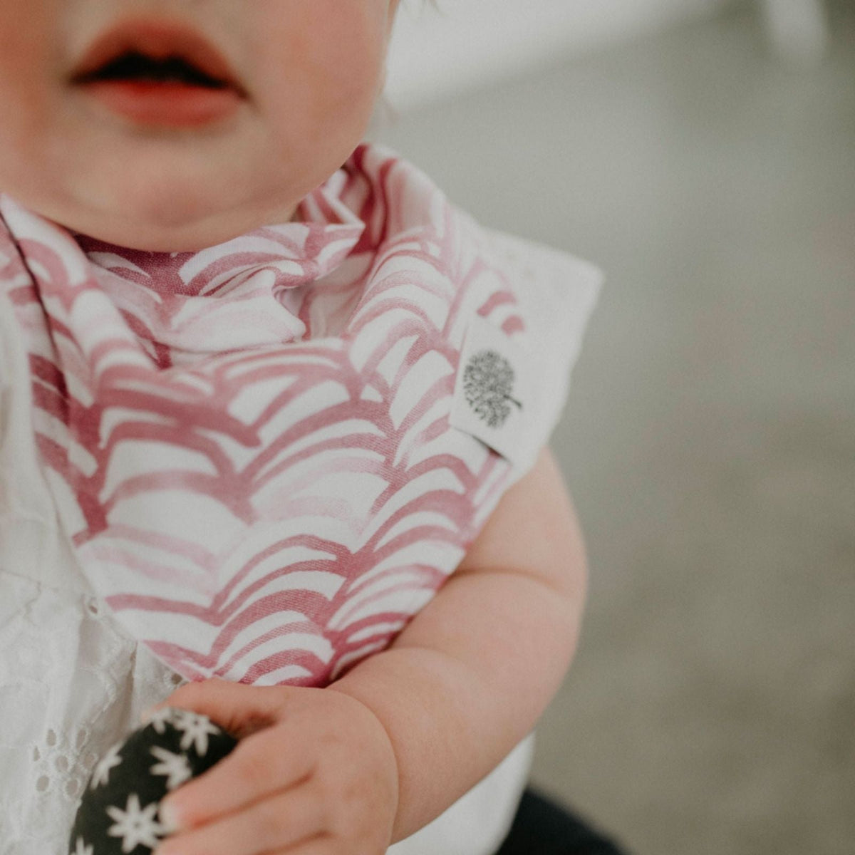 Rose Bandana Bib Set for Baby Girls 8 Pack