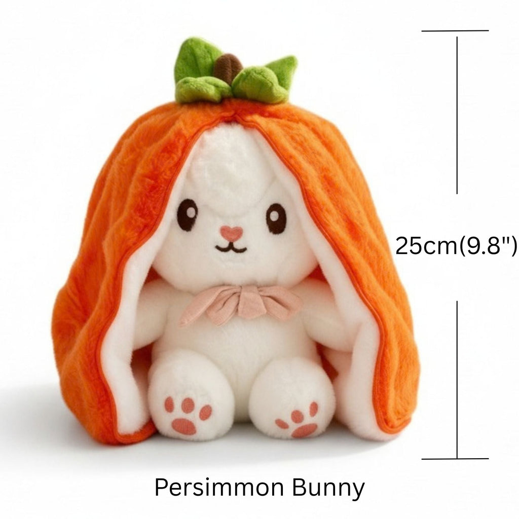 Reversible Strawberry Bunny Plush Toy