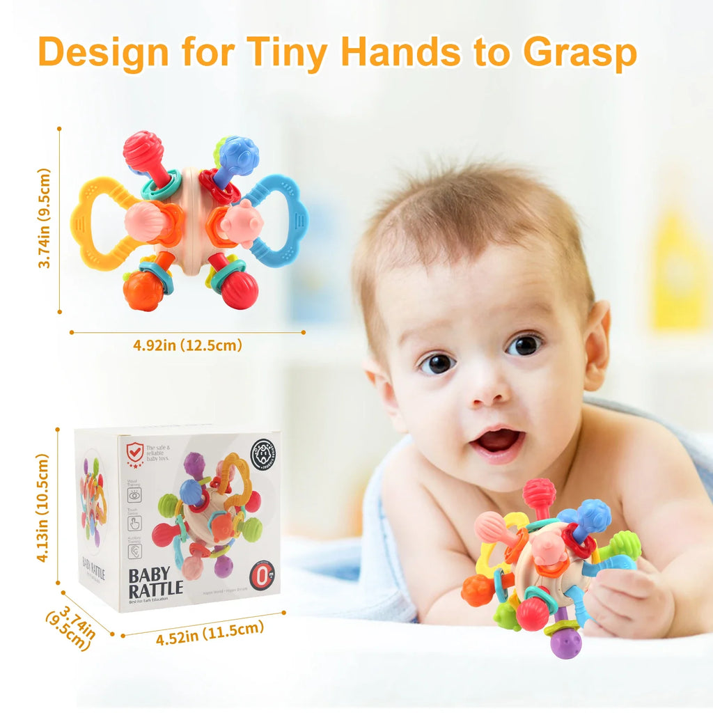 Soft Teether & Rattle Toy 0 to 12 Months