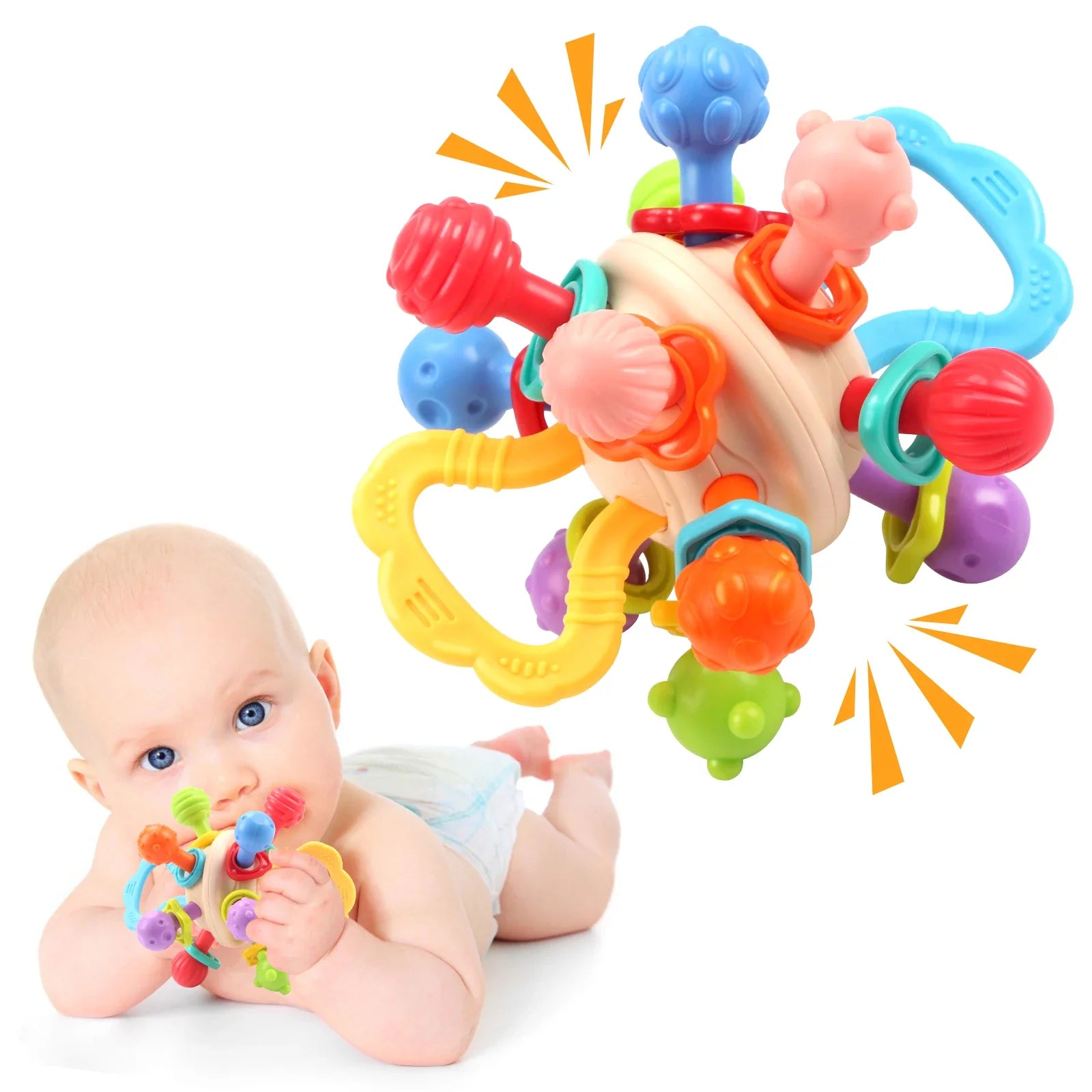 Soft Teether & Rattle Toy 0 to 12 Months