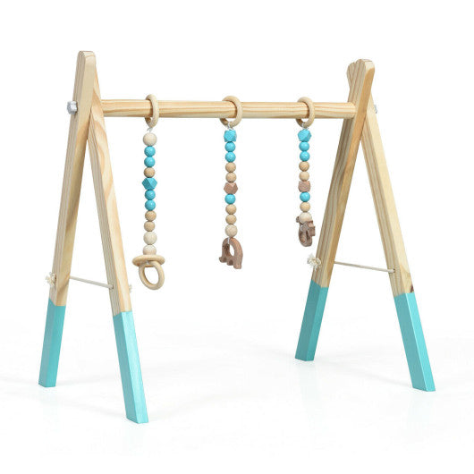 Wooden Newborn Baby Exercise Activity Gym