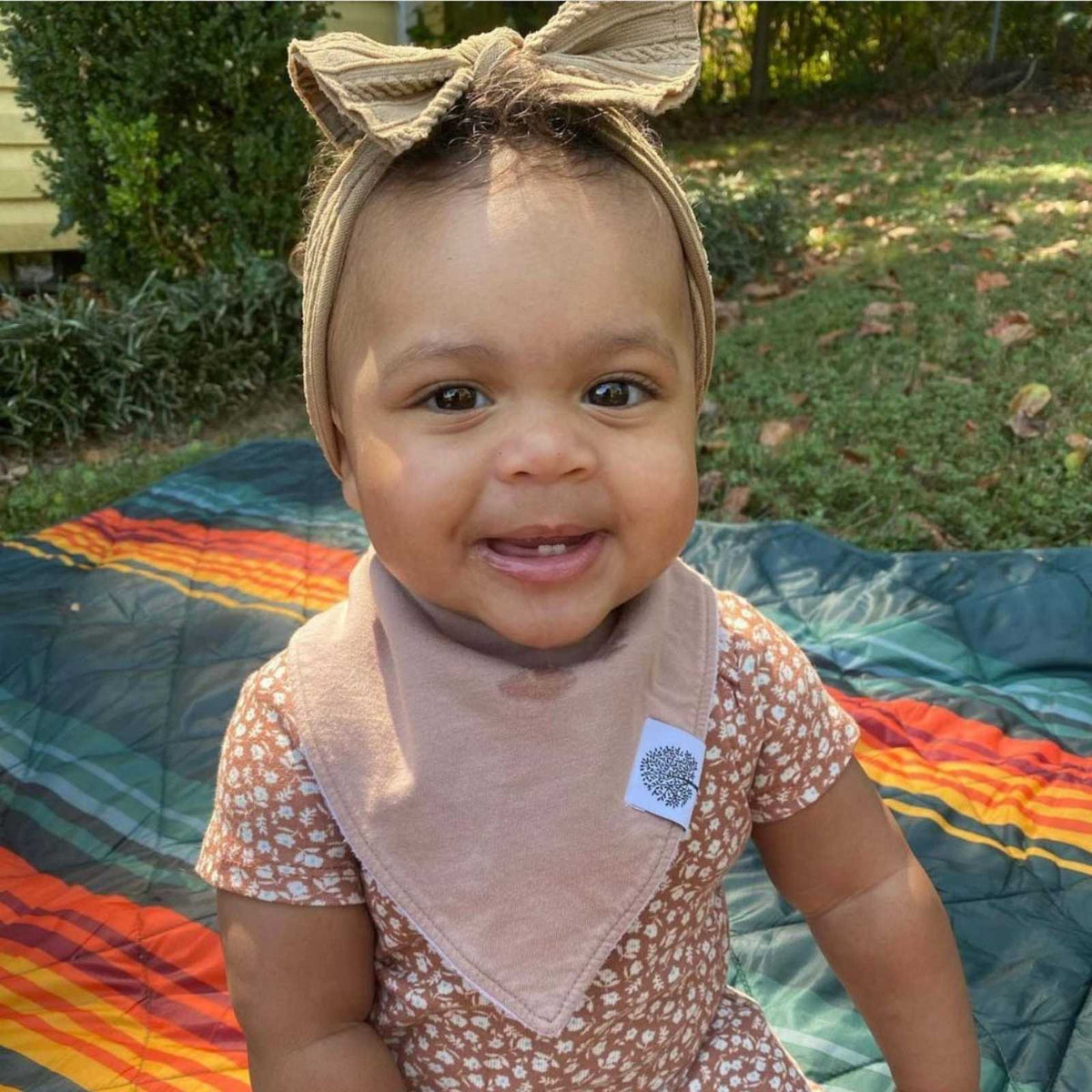 Rose Bandana Bib Set for Baby Girls 8 Pack