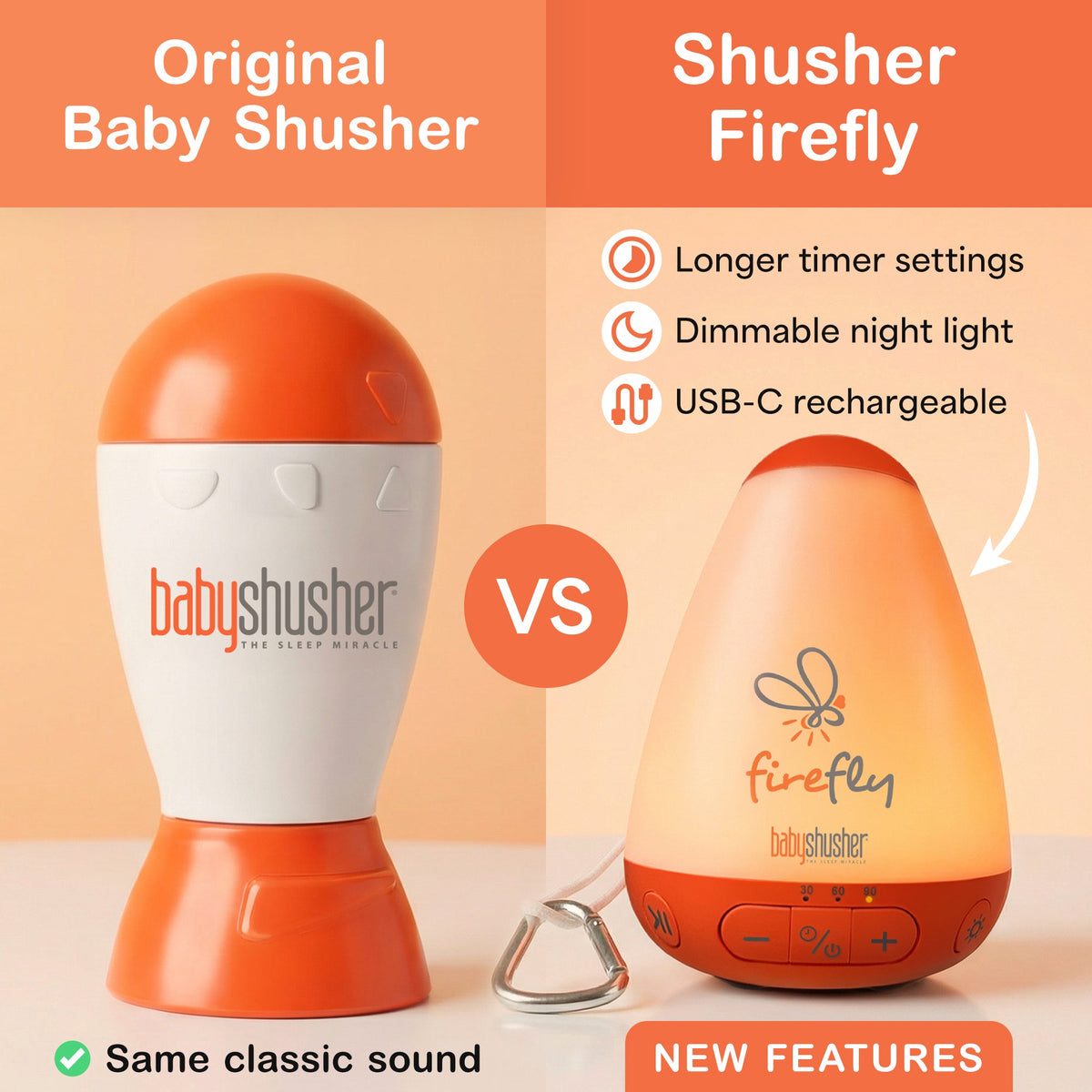 Baby Shusher Firefly Sound Machine for Newborns