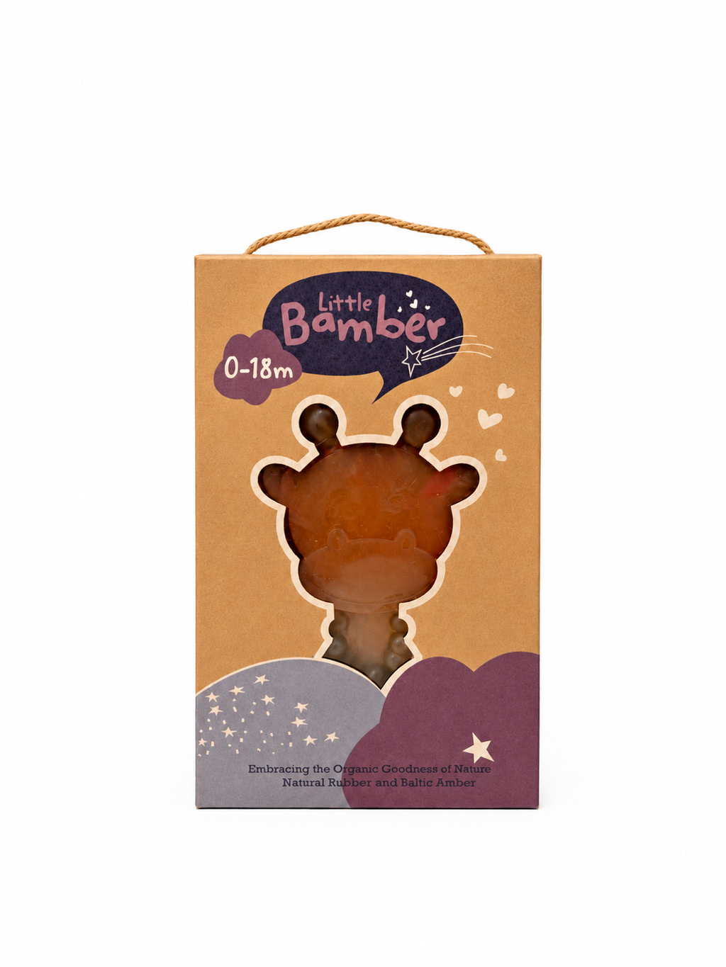 Natural Rubber & Baltic Amber Teething Toy
