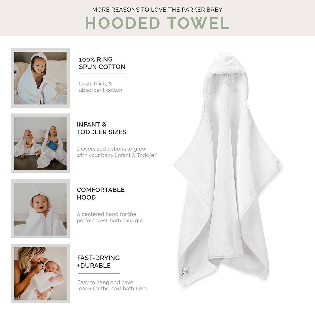Hooded Bath Towel for Babies and Toddlers